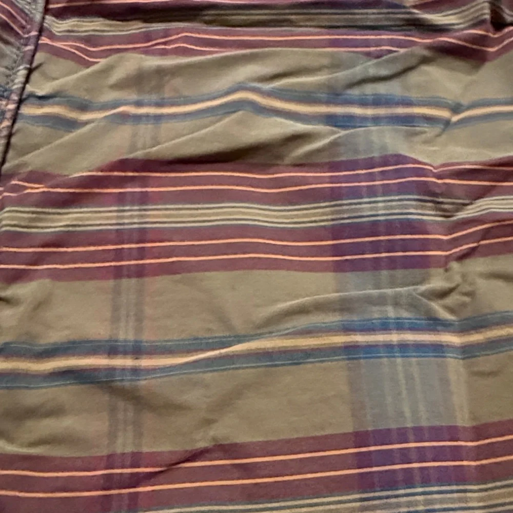 Vintage RL Ralph Lauren Home Pair of Adriana Plaid King Pillowcases